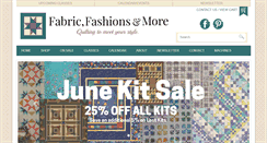 Desktop Screenshot of fabricfashions-more.com